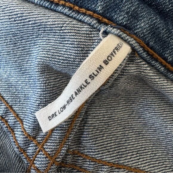 RAG & BONE Dre Low Rise Ankle Slim Boyfriend Jeans in Balboa Wash Size 27 - Picture 8 of 9